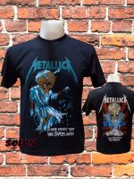 เสื้อวง METALLICA วงร็อค ไม่มีตะเข็บข้าง คอฟิต ป้ายUS เสื้อวินเทจ เสื้อร็อค เสื้อทัวร์ วงร็อคต่างประเทศ