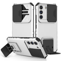 Samsung Galaxy S23 5G Case,RUILEAN Rugged Heavy Duty Stand Case with Slide Camera Cover &amp; Kickstand Case