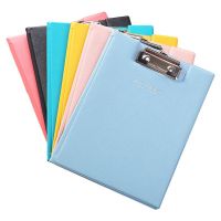 A5 Waterproof Clipboard Writing Pad File Folder Document Holder School Office Stationery Supply Random Color