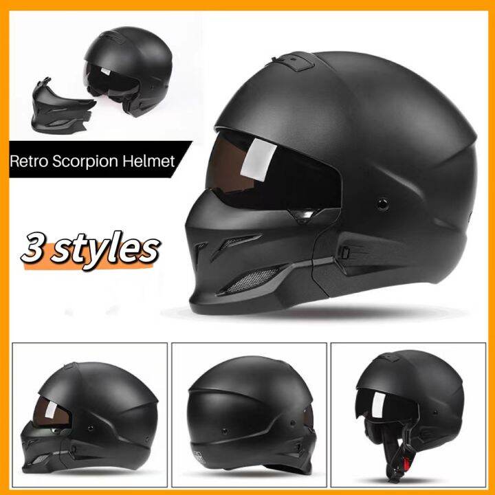 VGV Scorpion motorcycle helmet motorcycle retro full face helmet