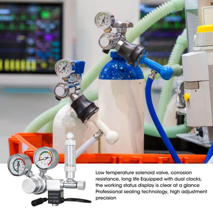 พิพิธภัณฑ์สัตว์น้ำ-diy-co2-regulator-วาล์วน้ำ-v-วาล์วเครื่องทำฟองอากาศวาล์วตัดแต่งคาร์บอนไดออกไซด์เม็ดเครื่องกำเนิดไฟฟ้า-diy-กระบอกเครื่องกำเนิดไฟฟ้า