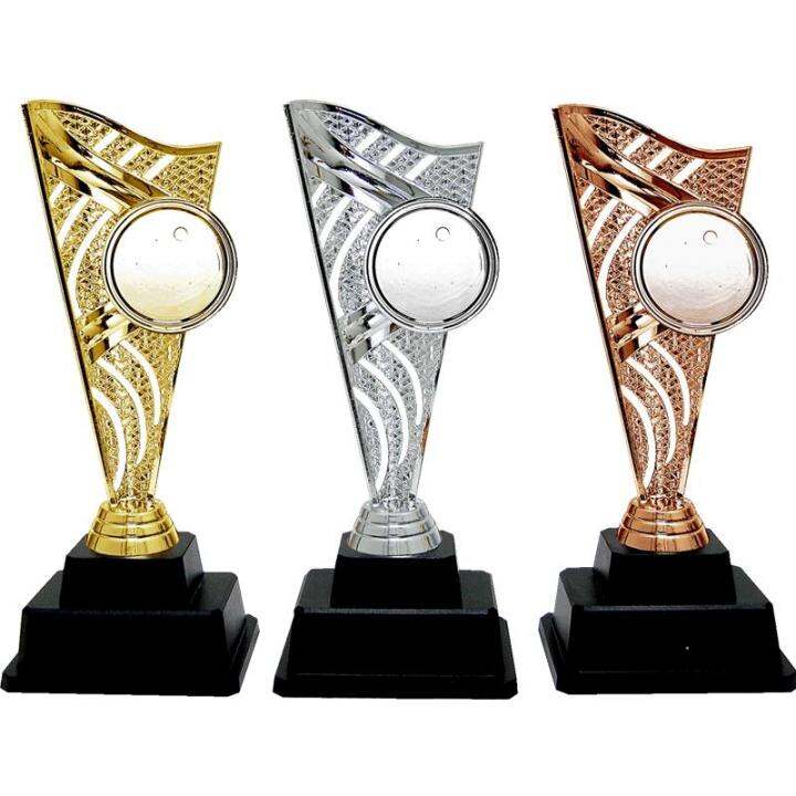 AT30671(6) ACRYLIC PATTERN TROPHY -GOLD, SILVER & BRONZE COLOR | Lazada