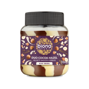 Bơ cacao sữa hạt phỉ dou hữu cơ Biona 350g