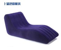 เก้าอี้นอนโซฟาเป่าลม สไตล์ร่วมสมัยวัสดุทำจากพีวีซี Inflatable Top Quality Flocked Soft PVC Sofa By Float Me Summer