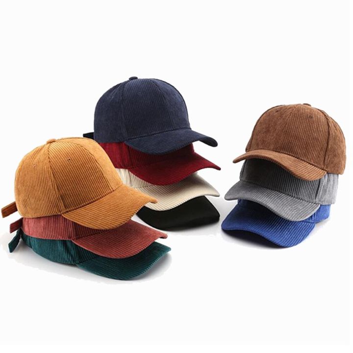 men39ผ้าลูกฟูก-women39หมวกฤดูหนาวผ้าฝ้ายระบายอากาศได้ดีแนวย้อนยุคหมวกฮิปฮอปหมวกเบสบอลแบบ-snapback-bqm078หมวกเดนิมซักธรรมดา