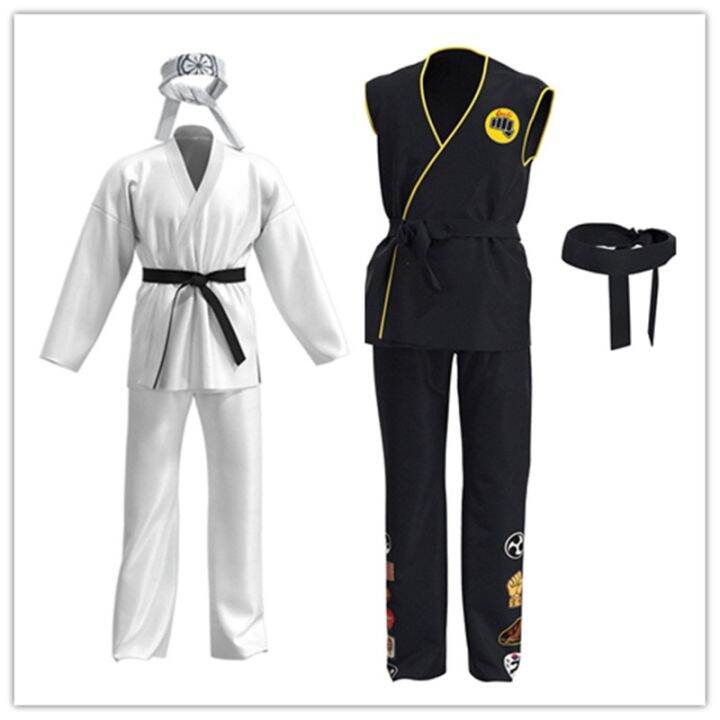 halloween costume for kids boy Adult Kids Karate Kid Cobra Kai Daniel ...