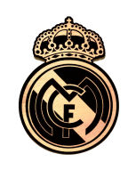 ป้ายตกแต่งติดผนัง  เรอัล มาดริด real madrid fc ลวดลายไม้เคลือบเงา