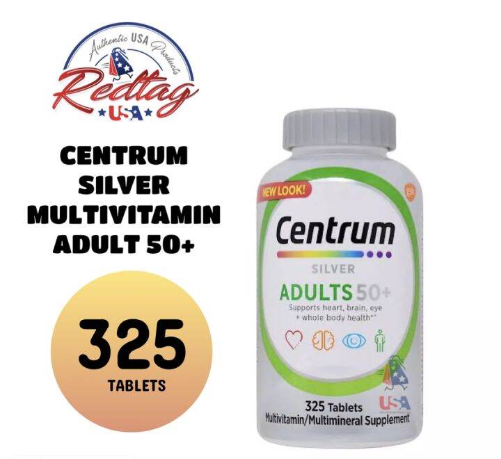 Centrum Silver Adults 50+ Multivitamins 325 Tablets Lazada PH
