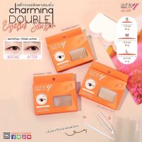 AA239 ASHLEY CHARMING DOUBLE EYELID STICKER แอชลี่ ชาร์มมิ่ง ดับเบิ้ล อายลิค สติกเกอร์ สติกเกอร์ติดตาสองชั้น เนื้อบางแบบตาข่ายสีเนื้อ ติดเนียนกับเปลือกตา