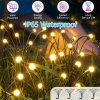 Solar LED Light Outdoor Waterproof fireflies lights Lawn Lamp Garden Decoration Swaying Light For Courtyard Patio Pathway HouseAdhesives Tape