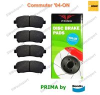 Prima ผ้าเบรคคู่หน้า Toyota Commuter 3.0D Commonrail D4D ปี 2005-ON, Commuter 3.0 ปี 2015-ON (PDB1772)