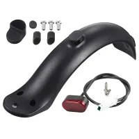 Repair Spare Parts Fender with Taillight Replacement Parts Accessories Fit for Xiaomi M365 and 1S Electric Scooter Brake Light Mud Fender with Hook Parts