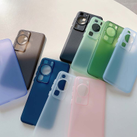 เคสฝ้าโปร่งแสงสำหรับ Huawei P60 Pro HuaweiP60Pro ฝาครอบโทรศัพท์ซิลิโคนกันกระแทกเกราะบางเฉียบ