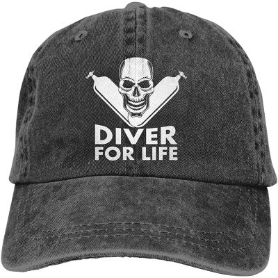 Diver For Life Vintage Washed Twill Baseball Caps Adjustable Hats Funny Humor Irony Graphics Of Adult Gift Black Gorras Hombre