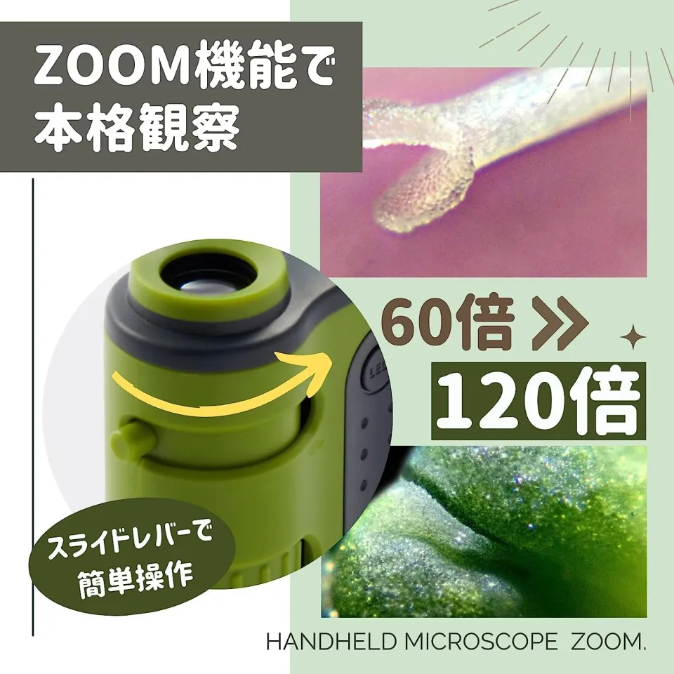 レイメイ藤井 顕微鏡 ハンディ ZOOM ピンク RXT203P - 医療用テープ