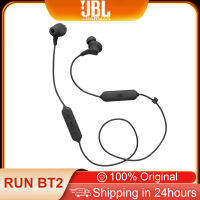 JBL รัน BT2บลูทูธไร้สาย IPX5หูฟังสำหรับเล่นกีฬาหูฟังพร้อมไมโครโฟนแม่เหล็กหูฟังสำหรับวิ่งกันน้ำสำหรับ iPhone Android