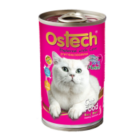 Ostech ออสเทค อาหารกระป๋อง สำหรับแมว รสปลาทู ขนาด 400 g.