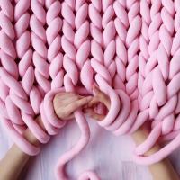 Hot sell DIY Pet Nest Thick Chunky Yarn Cotton Wool Tube Crochet Yarn Soft Bulky Arm Roving Blanket Hand Knitting Spin Coarse Thread