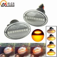 2X LED dynamic side marker light turn signal lamp clear for FIAT 4S 63 3P NUOVA 500 ABARTH Ford KA DESDE Lancia YPSILON Maserati Bulbs  LEDs HIDs