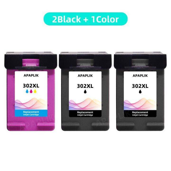 apaplik-302-xl-ink-cartridge-for-hp-302-remanufactured-officejet-3830-3831-3832-3833-3834-4650-4652-4657-envy-4510-4511-4512