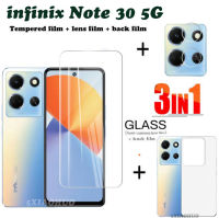 3in1 Infinix Note 30แก้วฟิล์มกระจก iPhone X พร้อม Privacy ป้องกันการสอดแนม IX Note 30 5G ฟิล์มเซรามิกและฟิล์มด้านหลัง Infinix Note 30ฟิล์มปกป้องหน้าจอ + ฟิล์มเลนส์ + ฟิล์มด้านหลัง