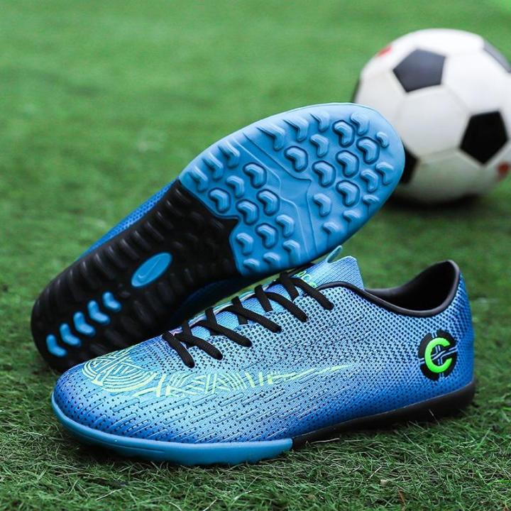 33-49 Men Football Shoes Soccer Cleats Boots Long Spikes Outdoor Futsal ...