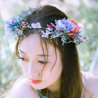 New Handcraft Maternity Floral Headband Crown Hair Wreath for Woman Photo Shoot Photography Accessories