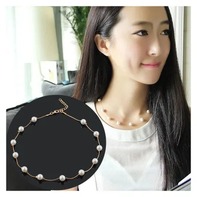 2023 Necklace Pearl Choker Necklace Womens Gold Necklace Kpop Necklace Gothic Choker Necklace Pendant Necklace Collar Necklace For Girls Beaded Necklace Gothic Jewelry Womens Neck Chain 2023 Necklace