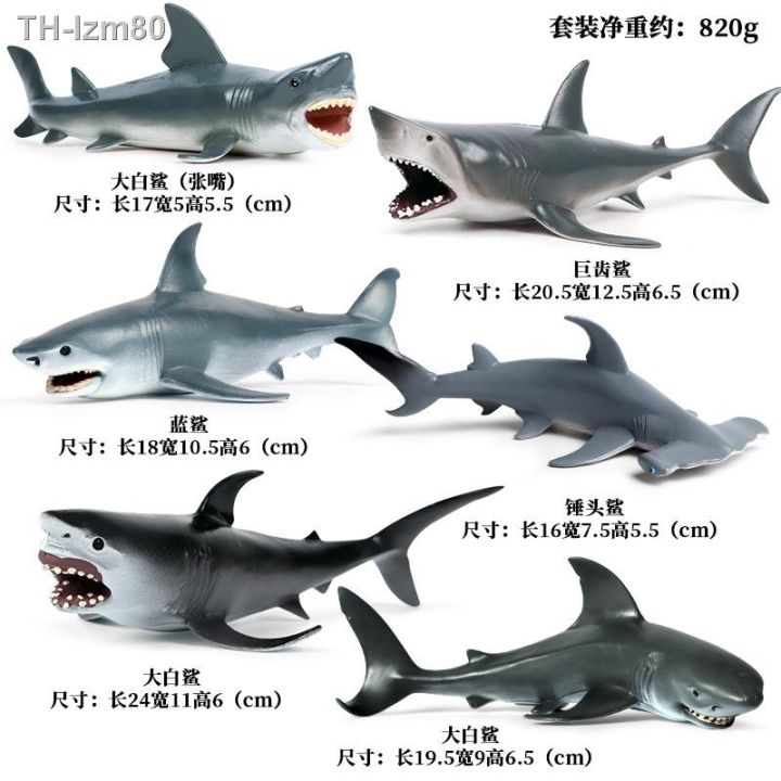 ของขวัญ-แบบจำลองชีวิตทางทะเล-ฉลามขาวผู้ยิ่งใหญ่-ฉลาม-megalodon-ฉลามบาสกิ้ง-ฉลามเสือ-ฉลามวาฬสีน้ำเงิน-ฉลามวาฬ-ของเล่นเด็ก-ตกแต่ง