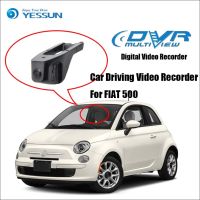 YESSUN For FIAT 500 Car Front Dash Camera Not Reverse Parking Camera / DVR Driving Video Recorder - For iPhone Android APP Contr