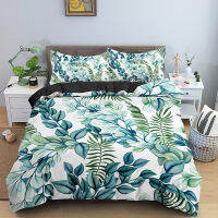 Tropical Bedding Set Leaves Duvet Cover Set Rainforest Jungle Plant Bed Covers Home Textiles Quilt Cover