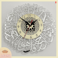 ? LECHU? 1PC acrylic Surah Al ikhlas นาฬิกาแขวนอิสลามประดิษฐ์ Eid Decor นาฬิกาแขวน