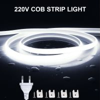 10M 20M 30M 35M COB LED Light Strip 220V IP65 288LED/M High Density Neon Tube Lamp Tape For Bedroom Kitchen Outdoor Garden Decor Ceiling Lights