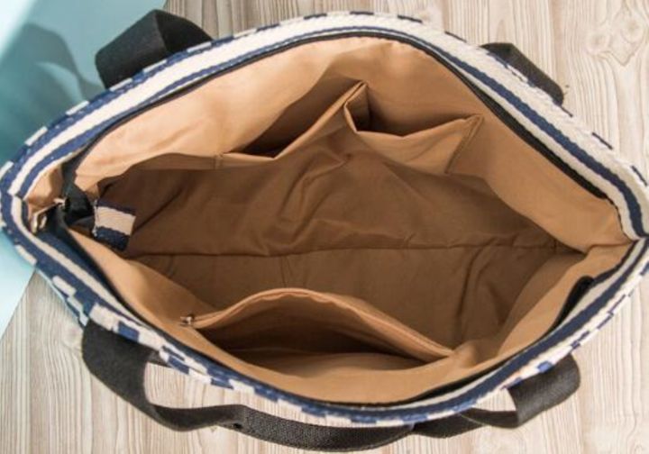 กระเป๋ากระเป๋าสะพายไหล่สำหรับสตรีลาย-s-ลายทางแฟชั่นยุโรปสำหรับผู้หญิง