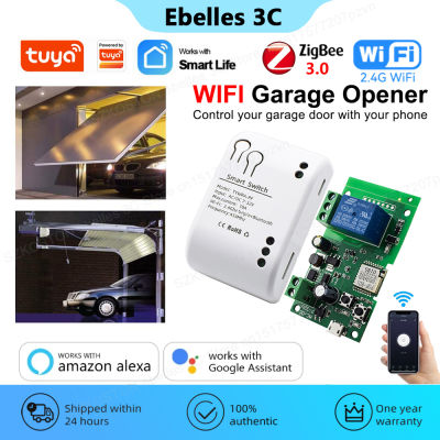 Tuya Universal Garage Remote RF433ที่เปิดประตูโรงรถ Mini Smart Wifi Switch Smart Life APP ควบคุมเสียงสำหรับ Alexa Home