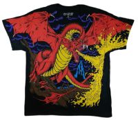 เสื้อยืด LIQUID BLUE RED DRAGON ในตำนาน ลิขสิทธฺ์แท้