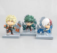 Anime My Hero Academia Action Figure Toy Q Version Himiko Toga Midoriya Izuku Shouto Bakugou Katsuki URARAKA PVC Model Doll