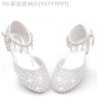 【hot】๑♝  Heel Shoes Kids Teen Child Wedding Formal Leather Sandals Footwear