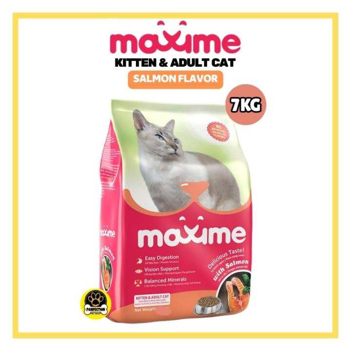 MAXIME KITTEN & ADULT CAT (SALMON FLAVOR) 7KG ~SOLD PER BAG | Lazada PH