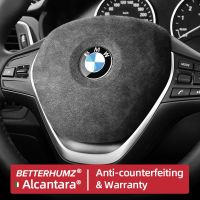 [Hot K] Beterhumz Alcantara พวงมาลัยถุงลมนิรภัยฝาครอบตกแต่งรถยนต์สติกเกอร์สำหรับ BMW F20 F10 F30 F11 F31 F32 F36 F40 F34 X1อุปกรณ์ F48