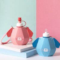 พับบีบเด็กเด็กขวดน้ำดื่มพับฉนวนนมกล่อง Kawaii ขวดน้ำเหยือก Tazas Drinkware