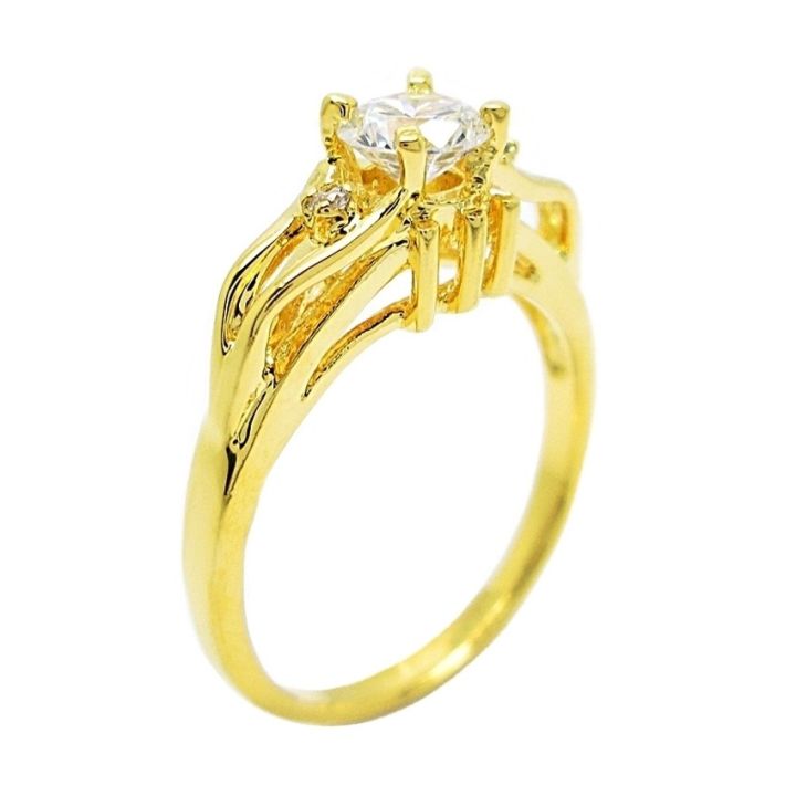 แหวนทอง-แหวนแฟชั่น-แหวนเพชร-แหวนชูประดับเพชรกะรัต-แหวนชุบทอง-ชุบทอง-บริการเก็บเงินปลายทาง