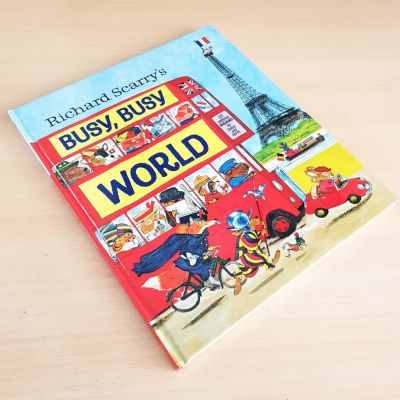 [หนังสือ เด็ก] Richard Scarrys Busy, Busy World ปกแข็ง ของแท้ ความรู้ 33ประเทศในโลก BRAND NEW #แท้ #หมอรวงข้าวแนะนำ