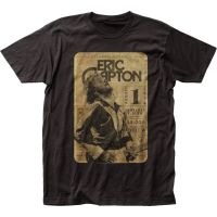 ตั๋วคอนเสิร์ต Eric Clapton เสื้อยืดผ้าฝ้ายแขนสั้น