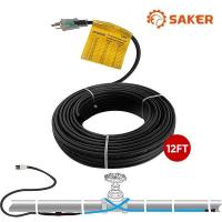 ✳✢✳ Pipe Heating Cable -40℉ Antifreeze Protection Oil Pipelines for Copper Galvanized ABS PVC Plastic Pipes Safety Energy Saving