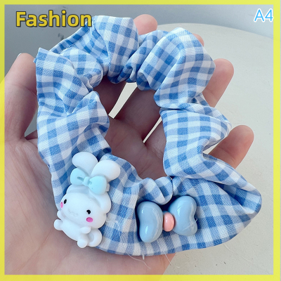 🔥🔥🔥Loreta Sanrio Hairband Cinnamoroll ลำไส้ใหญ่ที่รัดผมผมผ้าน่ารักเชือกสำหรับน่ารักเด็กผู้หญิงเครื่องประดับผมผ้าโพกศีรษะหวาน