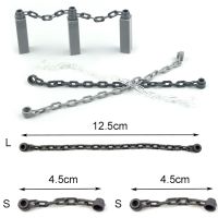 20Pcs MOC Chain Brick 30104 92338 Accessories Military Fence Parts Chain Bridge Building Blocks Assemble Compatible DIY Toys