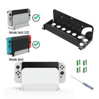 Switch TV Dock Wall Mount Stand Compatible with Nintendo Switch OLED/Switch Shelf Metal Holder