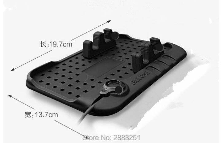 multi-functional-car-navigation-mobile-phone-anti-slip-mat-usb-charger-for-ssangyong-korando-kyron-rexton-2-rodius-accessories