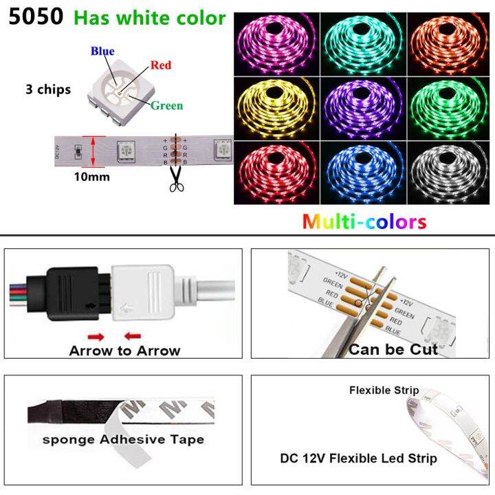 15m-20m-flexible-neon-lights-12v-led-strip-5-m-with-wifibluetooth-control-5050-rgb-ribbon-luminous-tape-led-light-for-room-wall